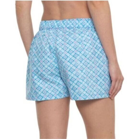 Cabana Life Pants - Cabana Life Shorts Women’s Boardshort  Large, Blue/Pink UPF 50+ UV,Pockets,Zipp
